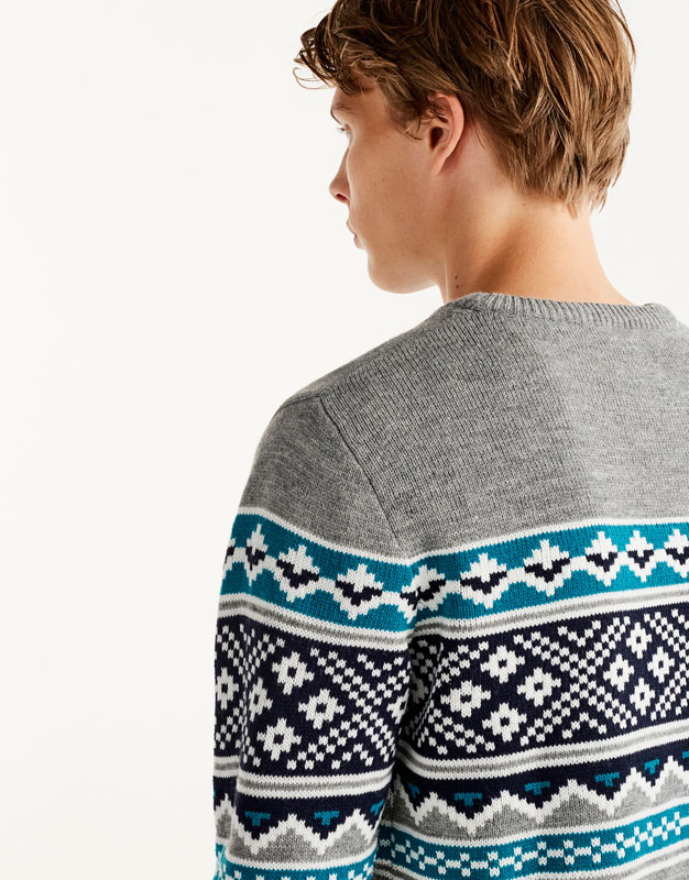 Pull De Noël 2019 New Camp - Motif Jacquard Unisexe - Tailles S à 4XL - Coton Doux