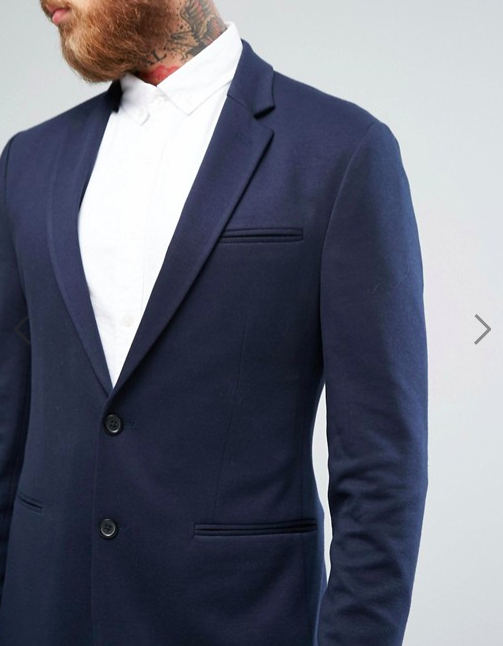 veste bleu marines pour homme Asos look de la semaine