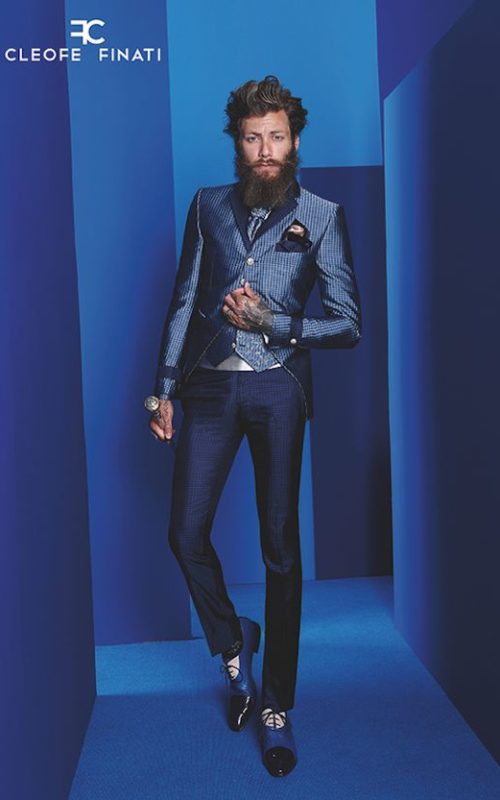 Sortie de soirée: le gui des tenues pour homme fancy bar speakeasy menswear style tendance men tuxedo texture textile blue