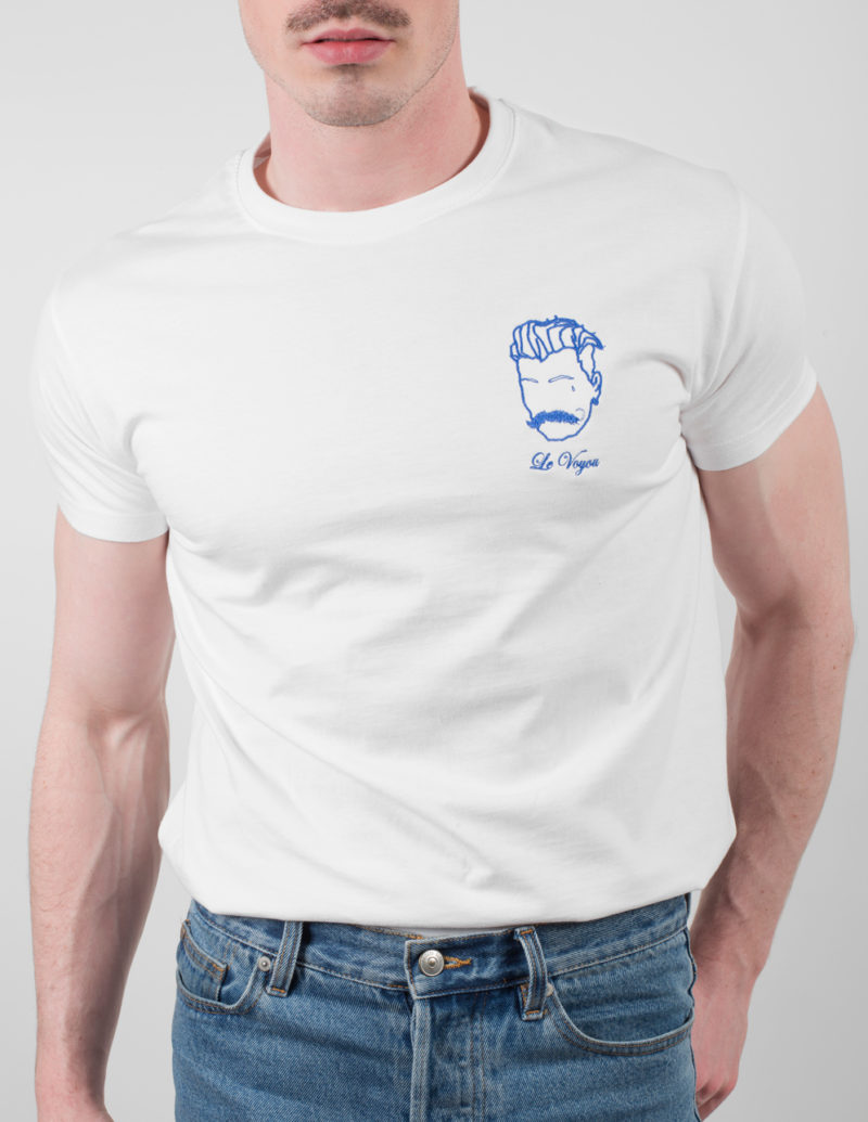 t-shirt blanc made in france pour homme