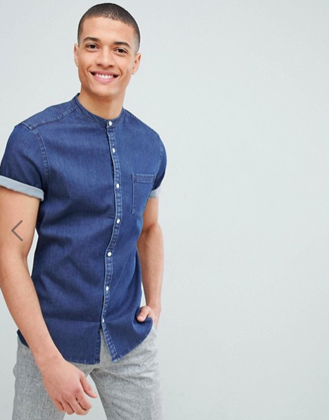 homme chemise jean
