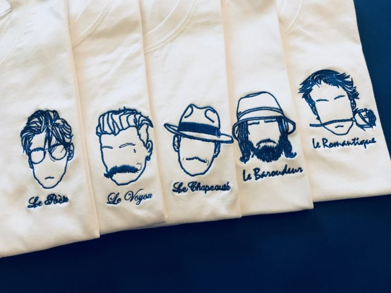 tee-shirt brodé créateur parisien Edgard Paris