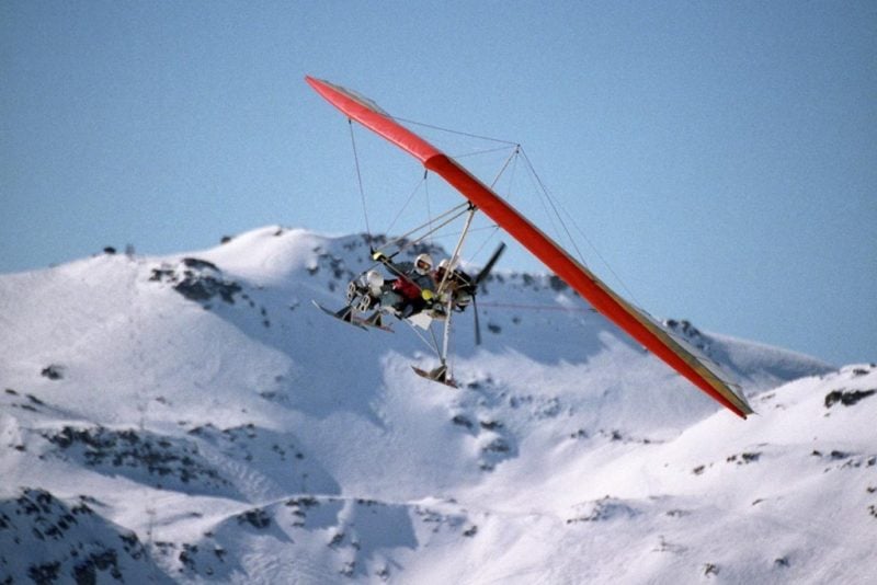 ULM pendulaire avion ski hiver montagne