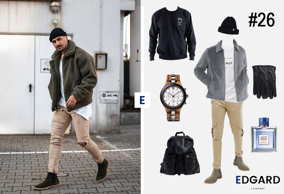 Look casual idée homme sport soldes hiver