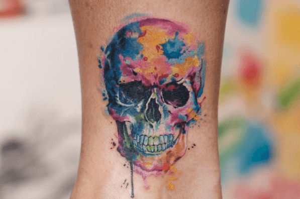 les tatouages les plus à la mode tatouage couleurs pastels