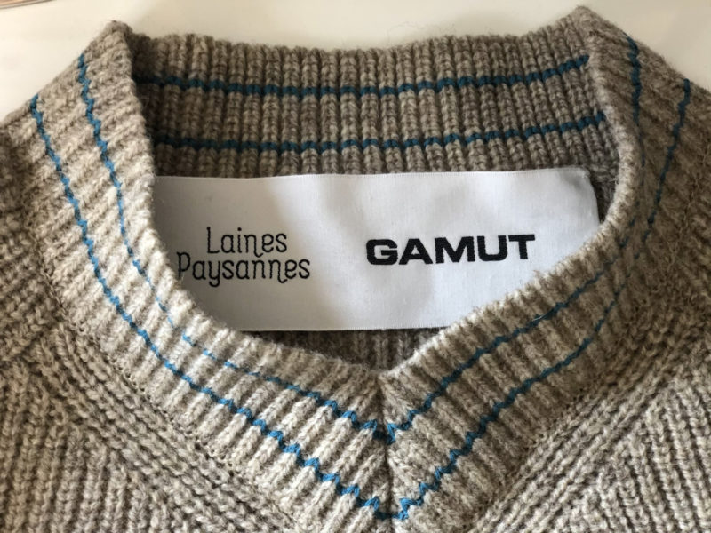 pull laines paysannes Gamut col