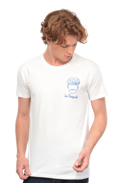 T-shirt La Crapule blanc Edgard Paris