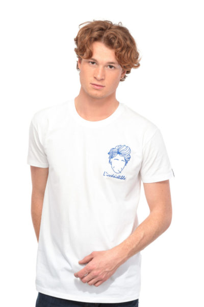 T-shirt L'irrésistible blanc Edgard Paris