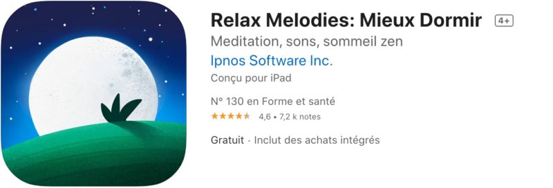 Top 10 apps pour mieux dormir Relax Melodies