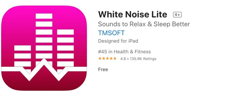 Top 10 des meilleures apps pour mieux dodo White Noise Lite