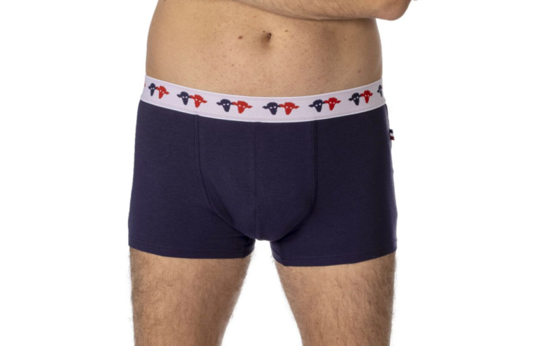 le boxer made in France bleu marine Seize Point Neuf