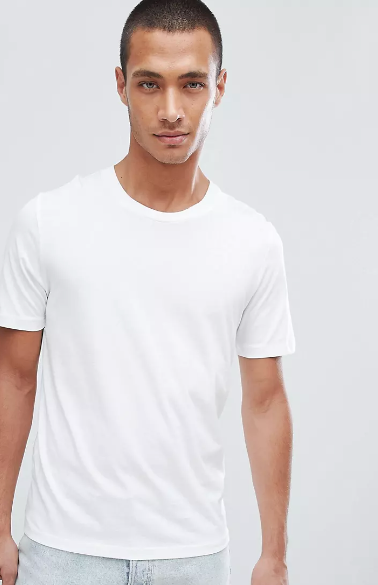tee shirt blanc manches courtes pour homme