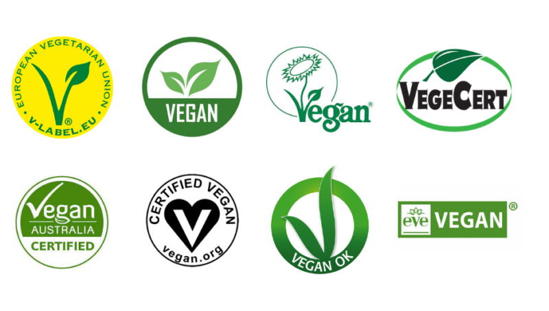 les labels vegan