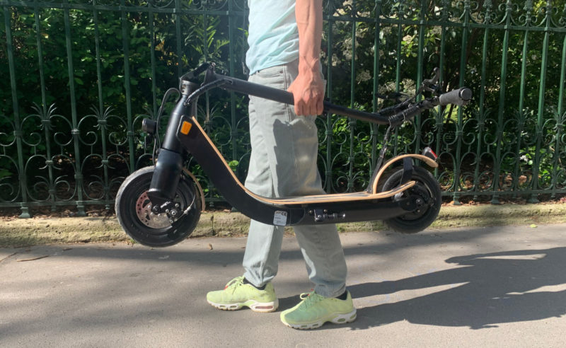 trottinette électrique pliable test produit