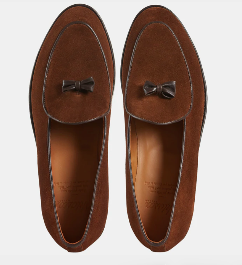 mocassins homme à petits noeuds