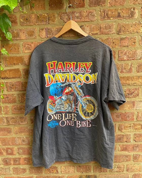 tee shirt vintage Harley homme