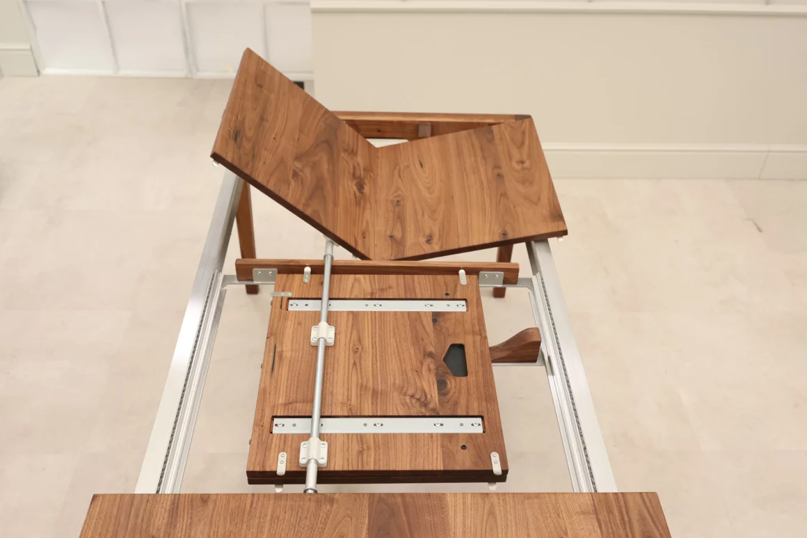 Mécanisme table en bois extensible 15 secondes