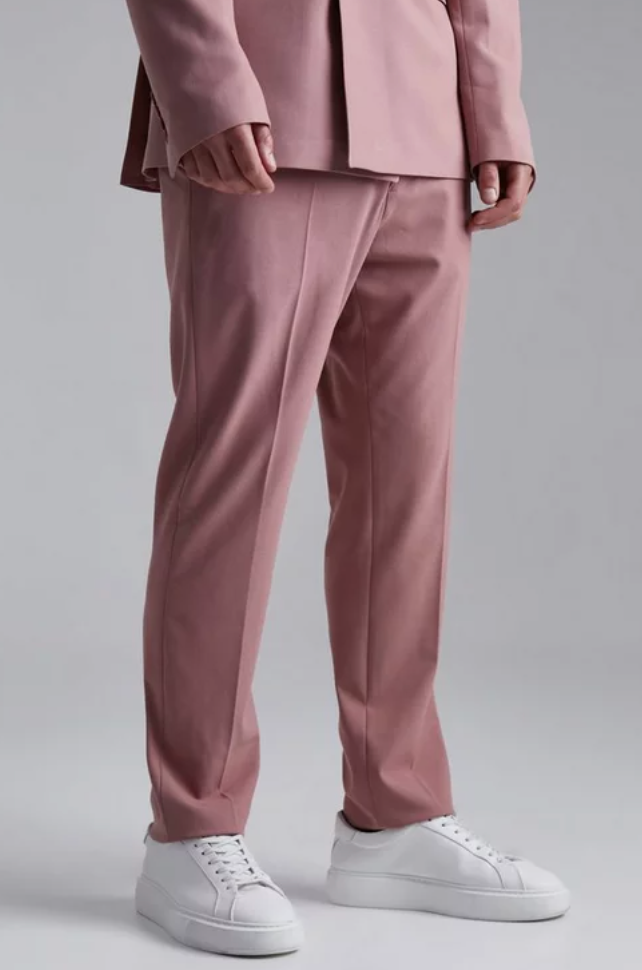 Pantalon de costume rose homme look de la semaine