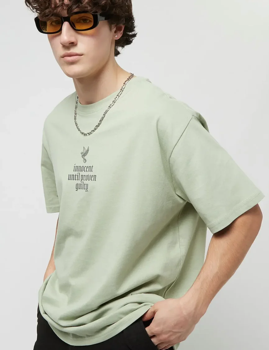 Tee-shirt vert oversize pour homme