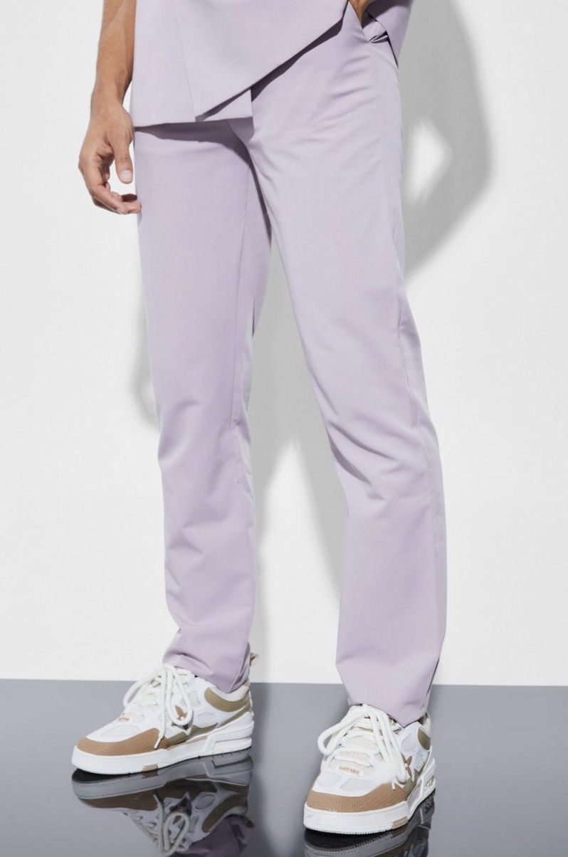 Pantalon violet homme