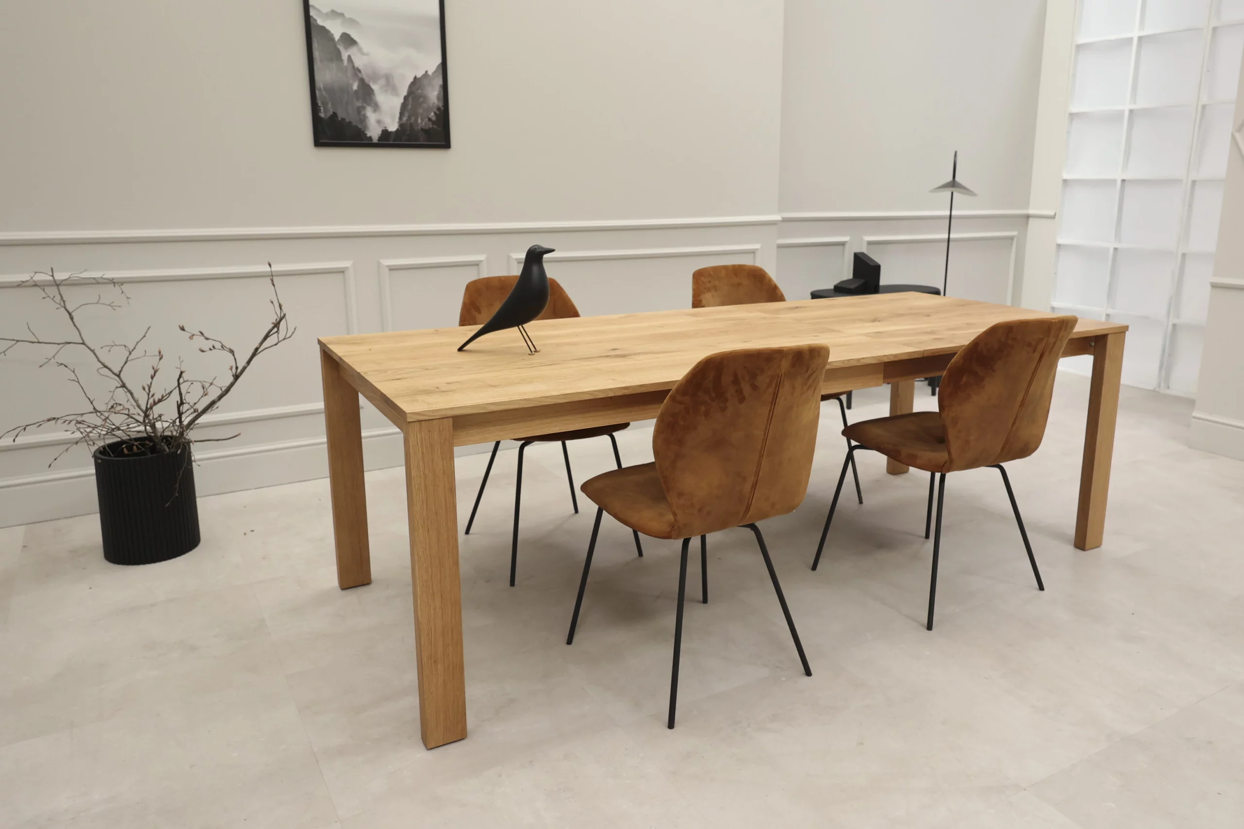 Table en bois extensible pour 12 convives