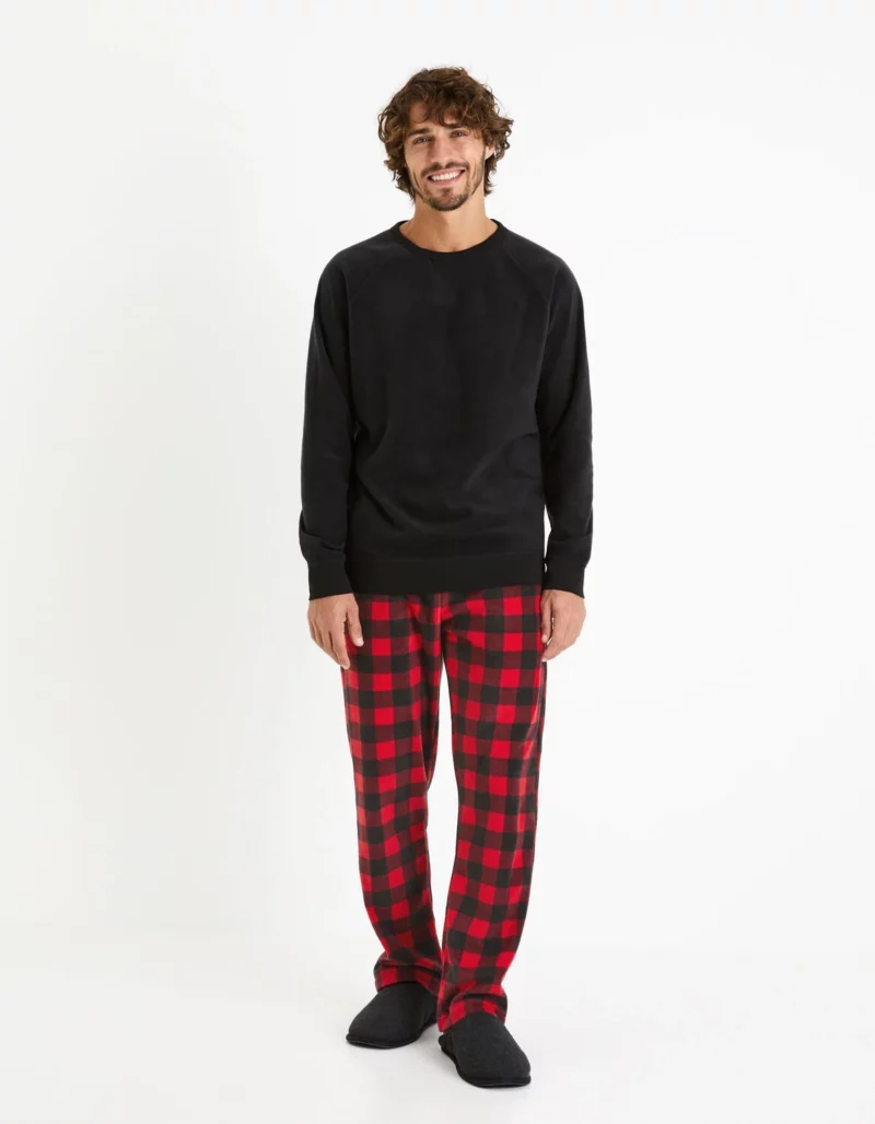 pantalon pyjama à carreaux