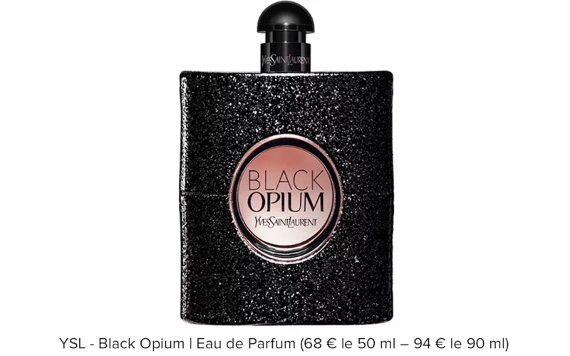 Meilleurs parfums femme Black Opium