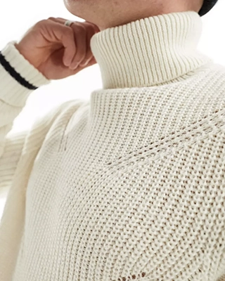 inspiration look pull col roulé maille homme