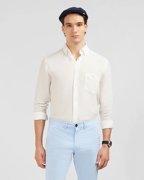 pantalon porter la chemise blanche pour homme