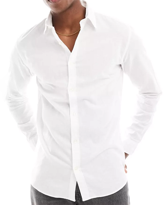 chemise blanche lin