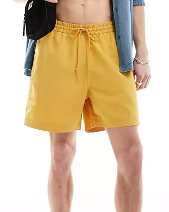 short jaune idée look sportswear homme