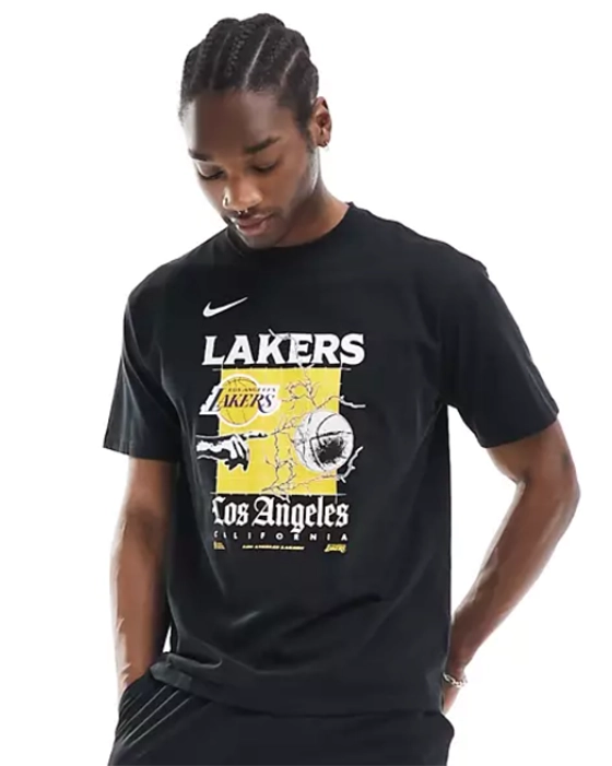 idée look homme sportswear tshirt lakers