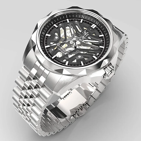 montre maison morfin chrome