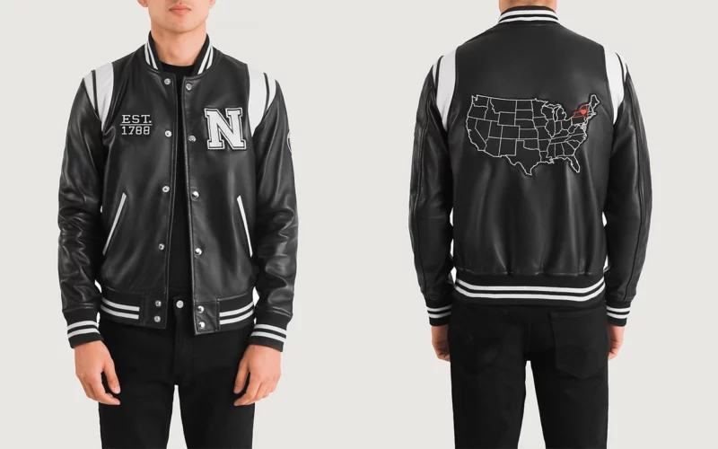 Trouver le veste en cuir american college