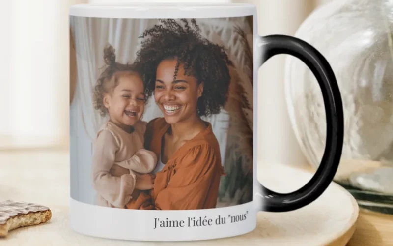 cadeau photo personnalisé mug