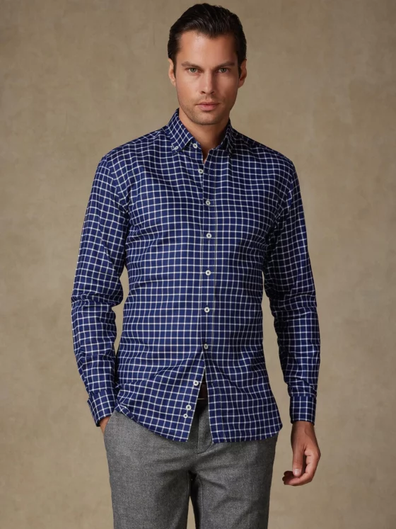 motifs de chemise tartan réveillon