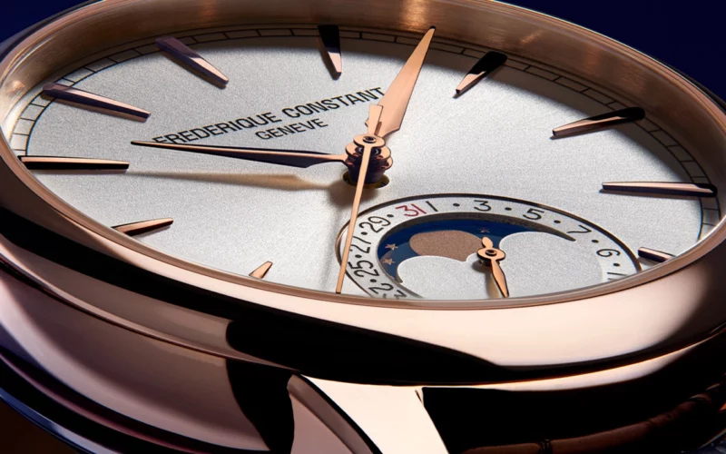 montre Frederique Constant or rose