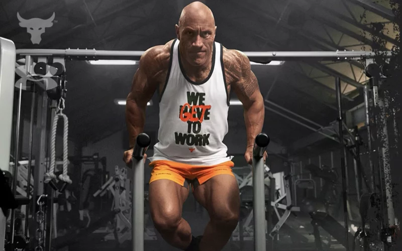 style de Dwayne Johnson tenue sport