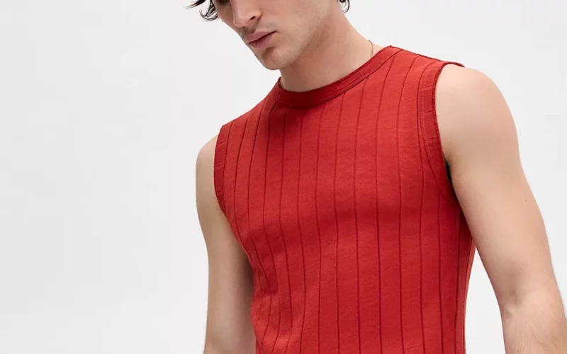 Tank Top trendy rouge