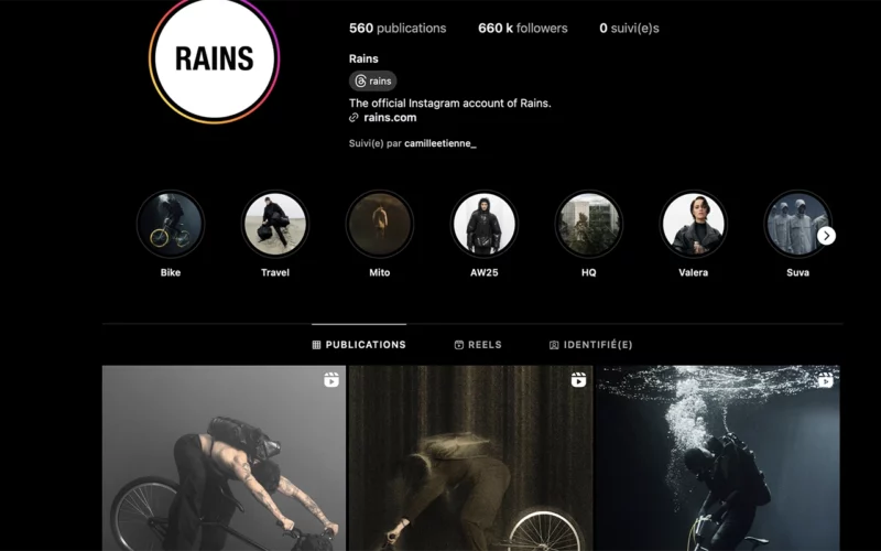 avis sur Rains insta