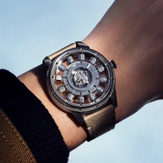 montre Louis Vuitton Tambour Taiko Spin Time