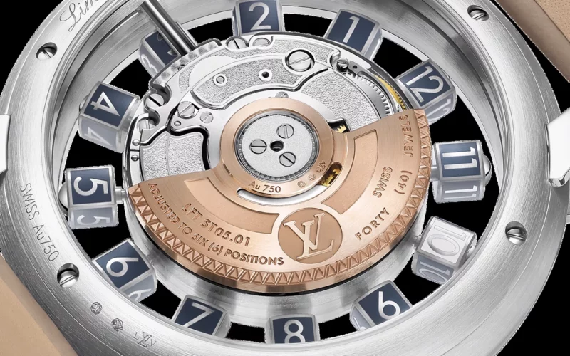 montre Louis Vuitton Tambour Taiko Spin Time cubes