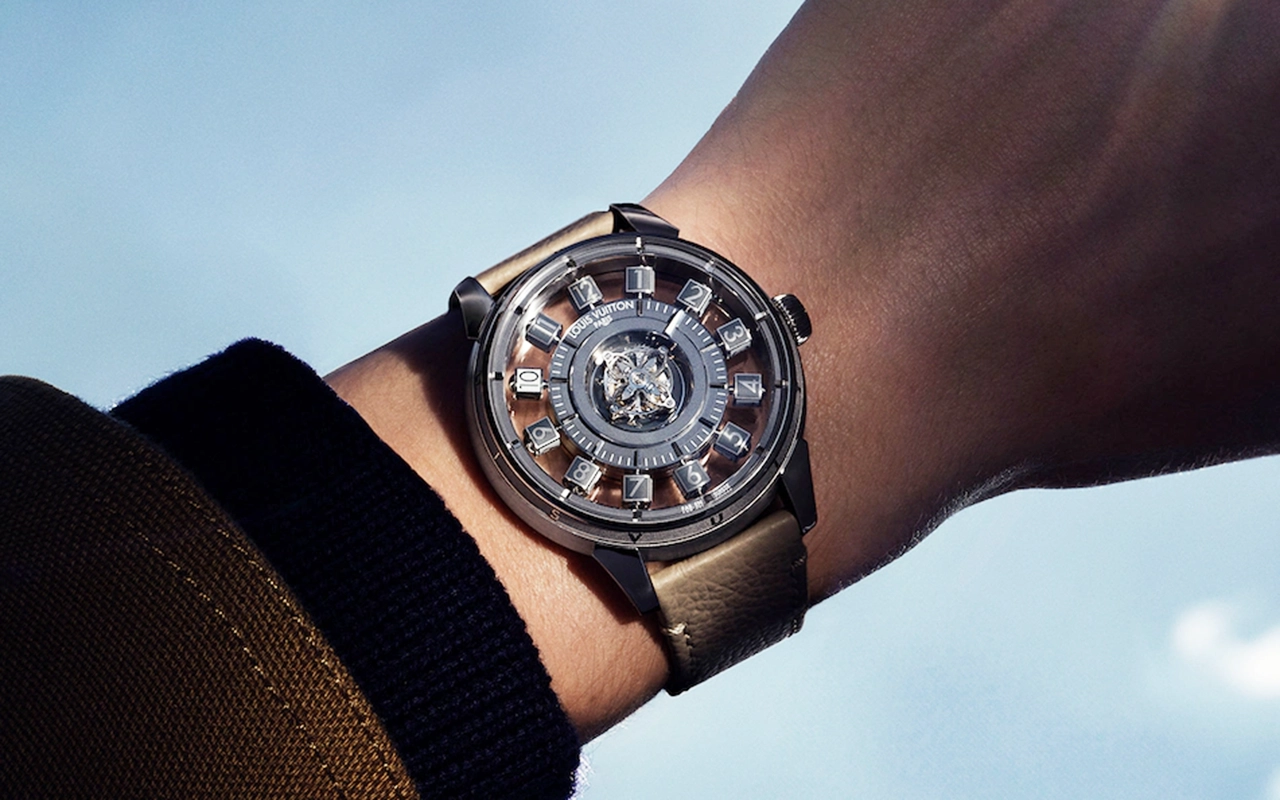 montre Louis Vuitton Tambour Taiko Spin Time