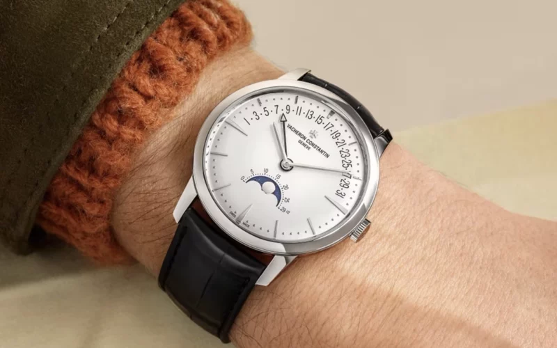 phase de lune sur une montre cycle lunaire