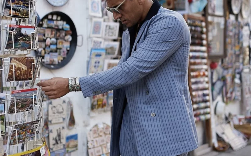 porter le blazer à épaulettes selon sa morphologie homme grand
