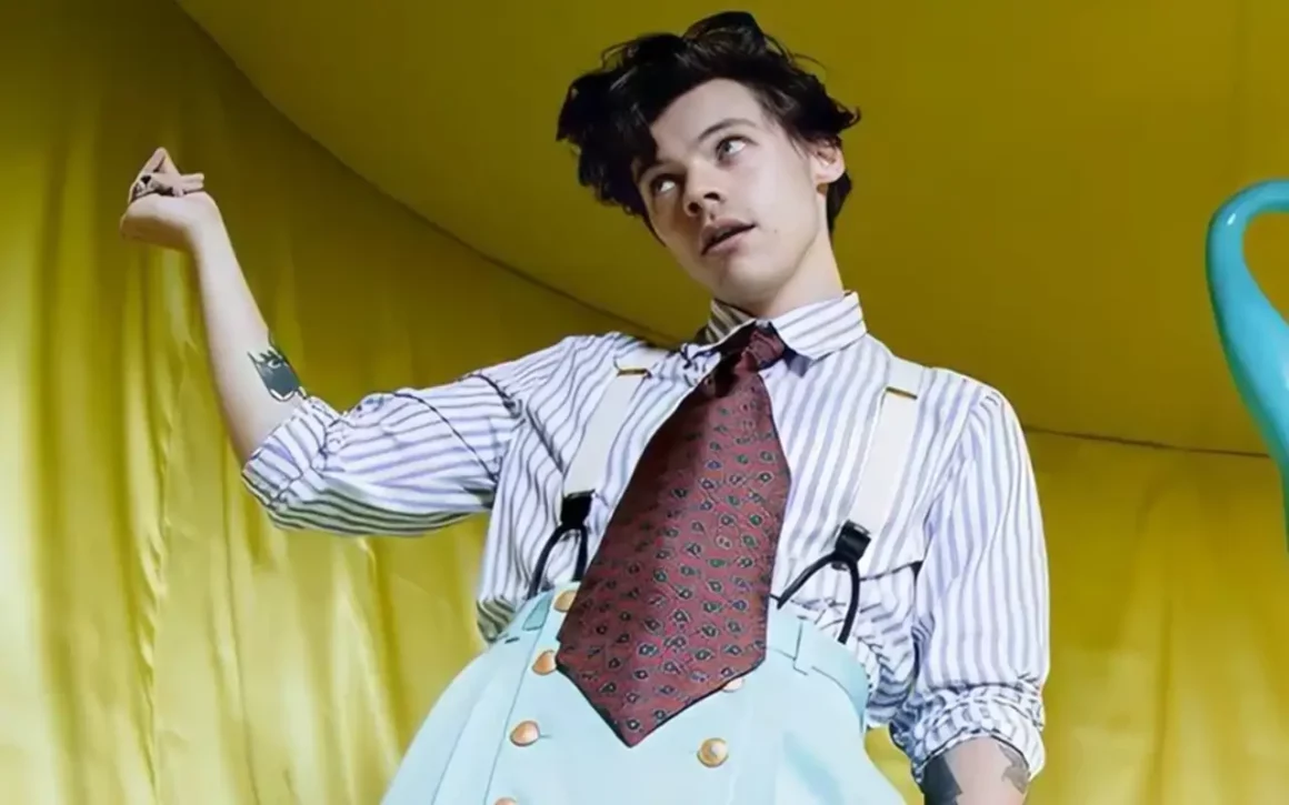 le style de harry styles cols pelle à tarte