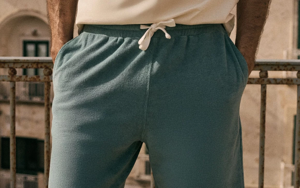 matière éponge trendy short bleu