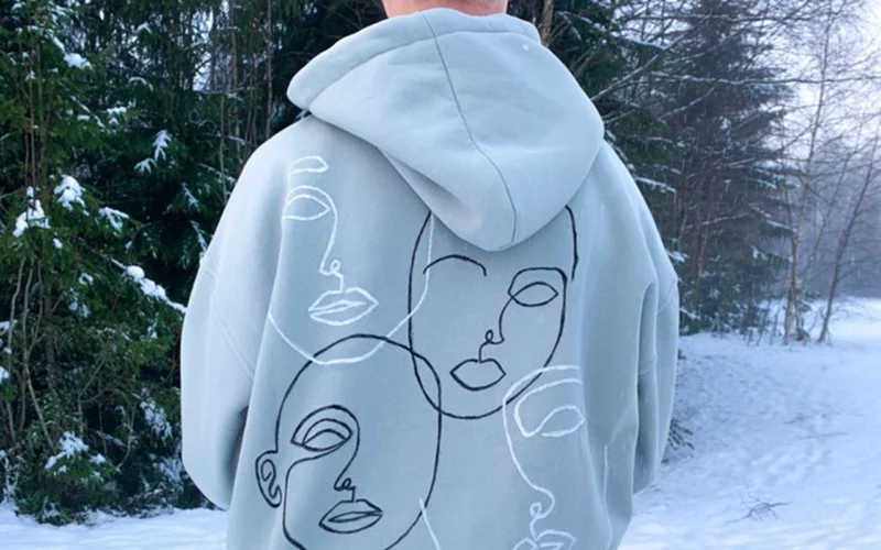 personnaliser ton sweat dessin dos