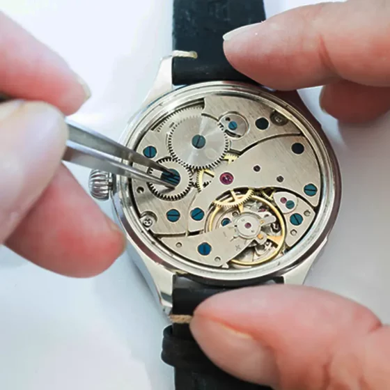 rubis dans une montre