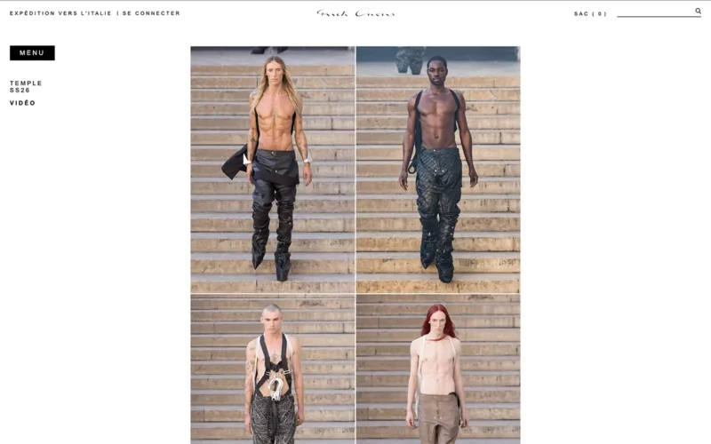 avis sur Rick Owens site internet